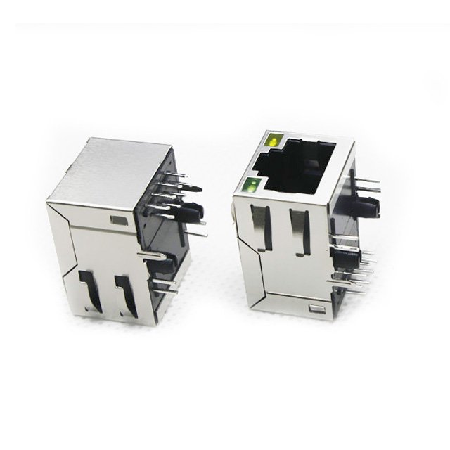 1 To 1 Port Rj-45 Connector 1x1 Ports Pcb Rj45 Modular Jack