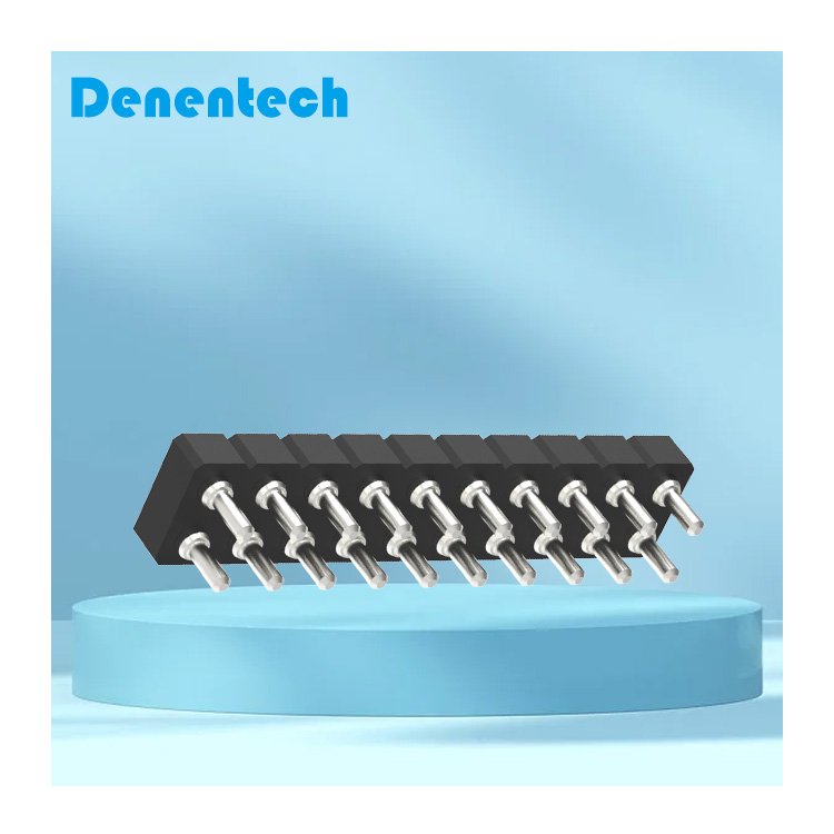 Denentech 2.54mm dual Row Straight DIP Machined Pin IC Socket round female male header connector
