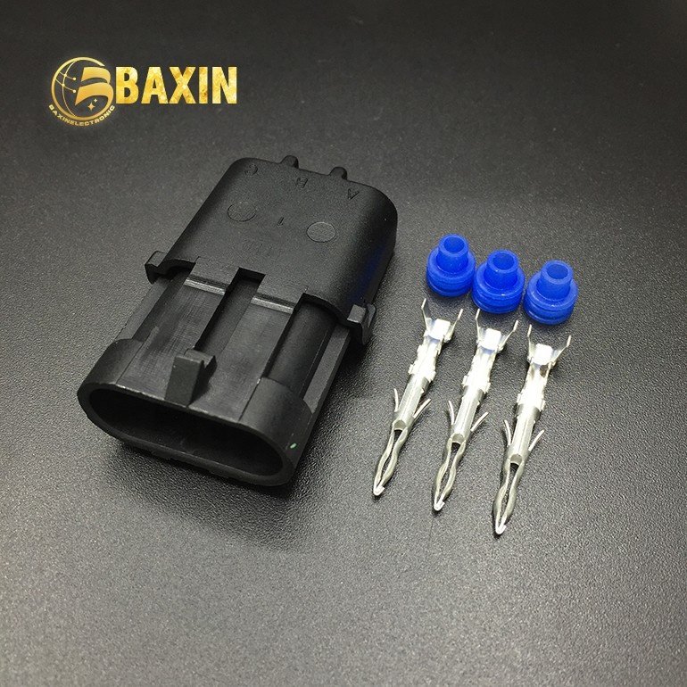 high quality superseal 2.5series male delphi connector 1/2/3/1*4/2*2/6pin