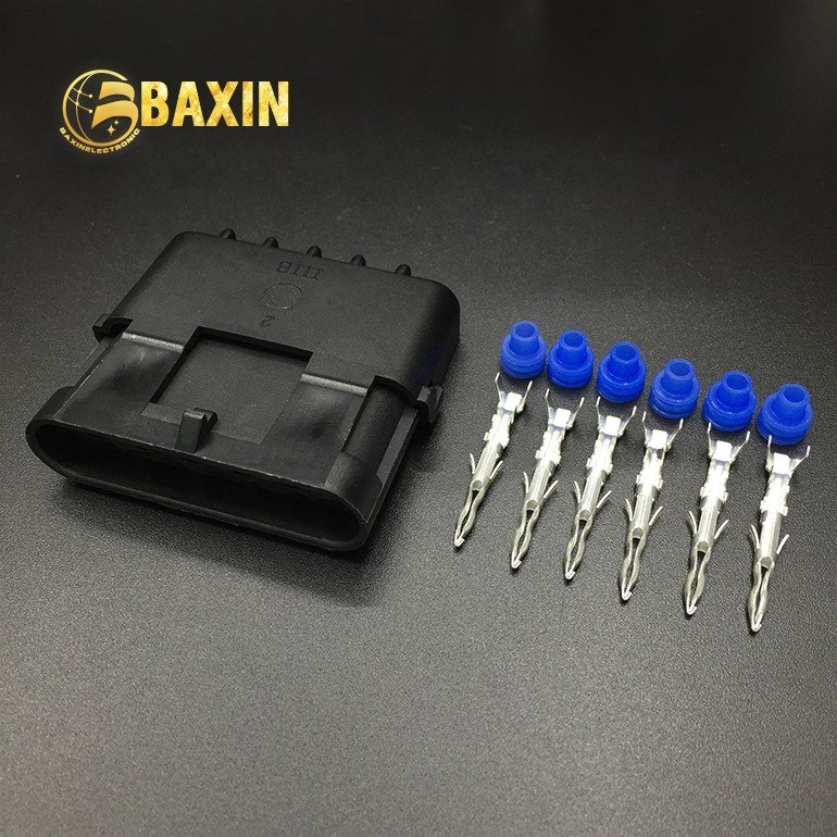 high quality superseal 2.5series male delphi connector 1/2/3/1*4/2*2/6pin