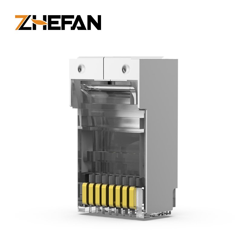 Rj45 Modular Plug Cat6 Ftp Sftp Shielded Gold Contact 8p8c Male Ethernet Connector Rj45 Pass Through Connector
