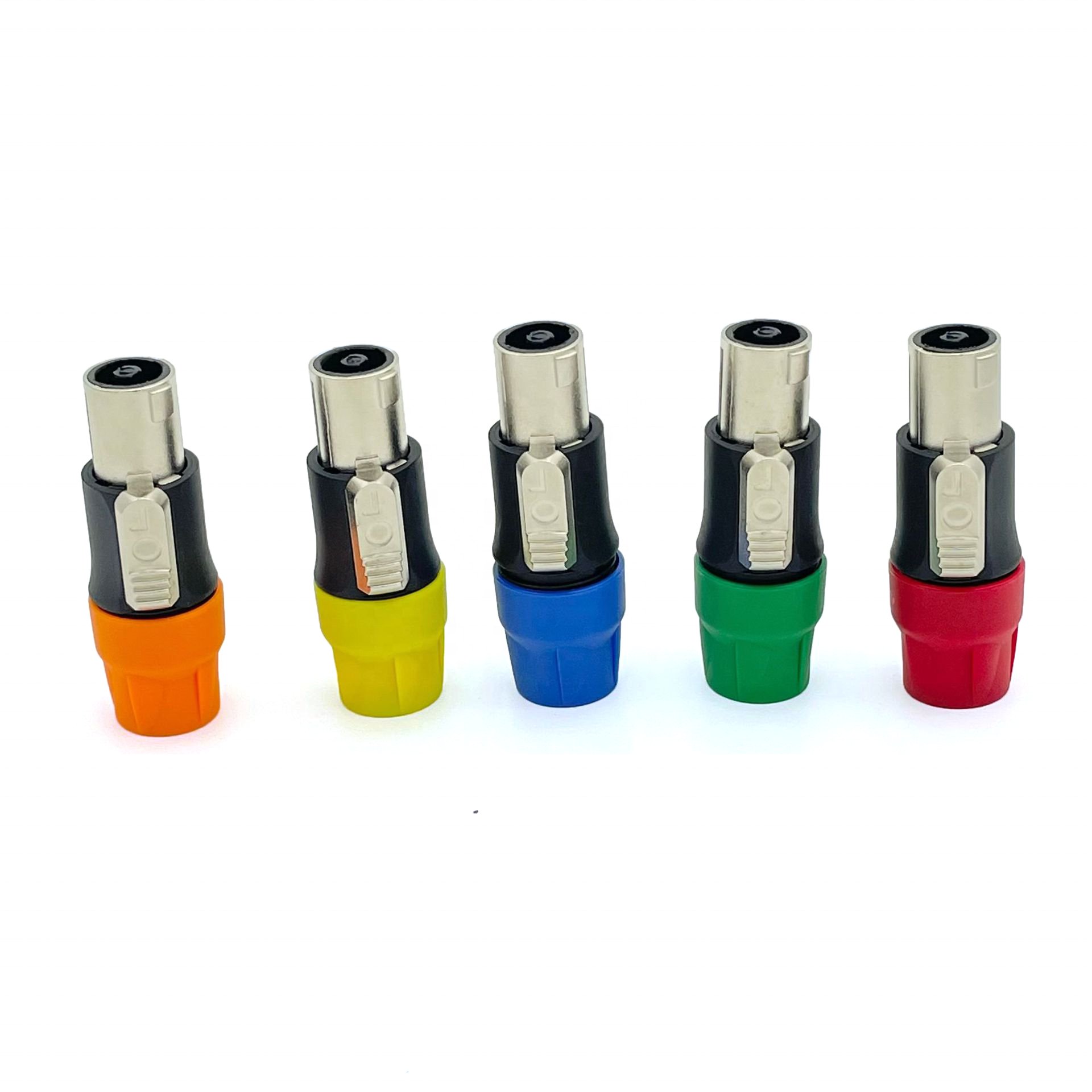 Factory metal NL4Fx OEM SUPPER SPEAKON Connector 4 Pole Male plug Audio Power Amplifier Speaker Cable Connectors