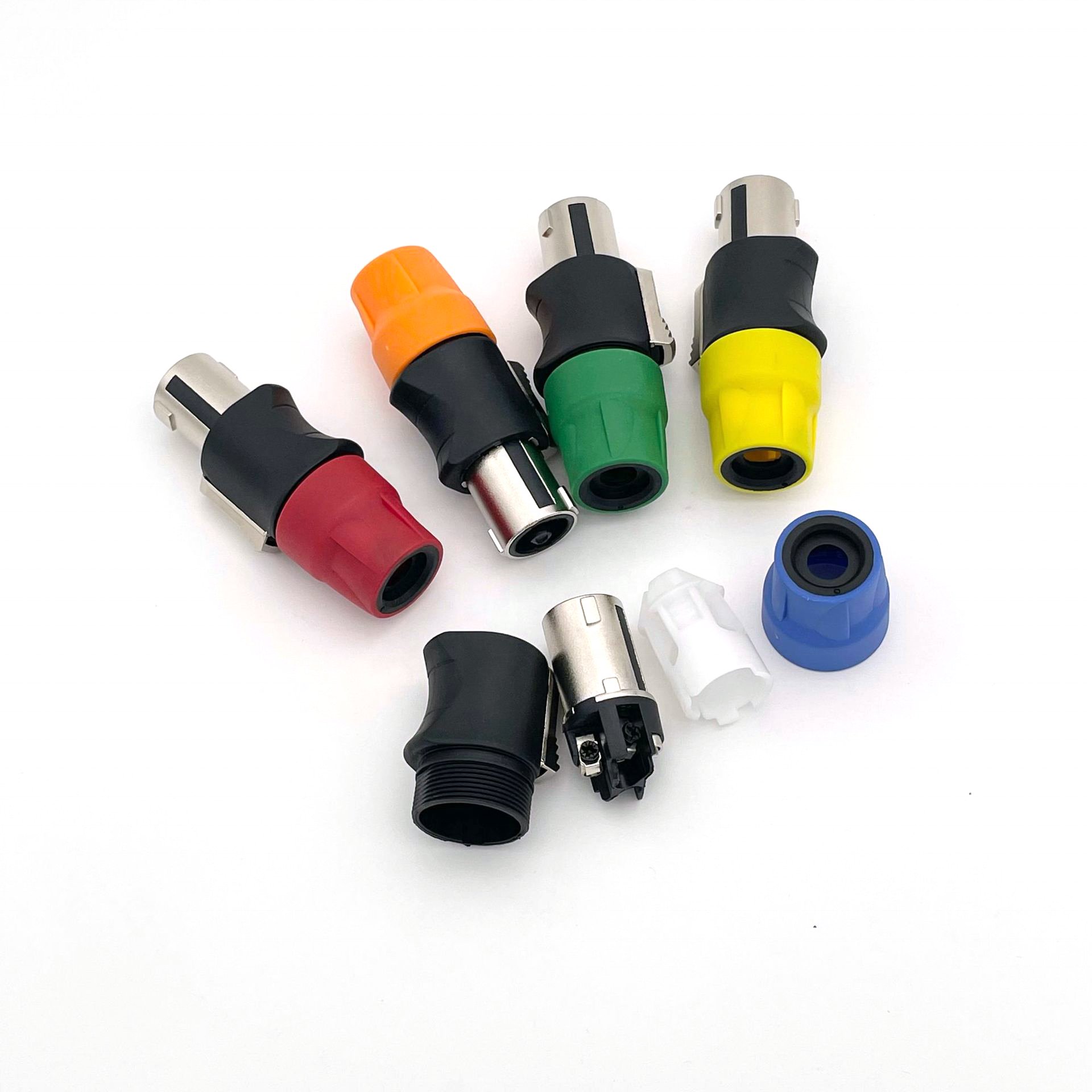 Factory metal NL4Fx OEM SUPPER SPEAKON Connector 4 Pole Male plug Audio Power Amplifier Speaker Cable Connectors