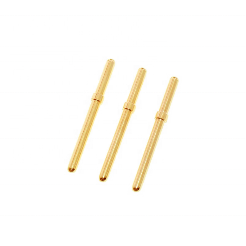 Dongguan factory customization Brass 1.5mm Electronic Contact Spring Solid POGO PIN Male Terminal Connector