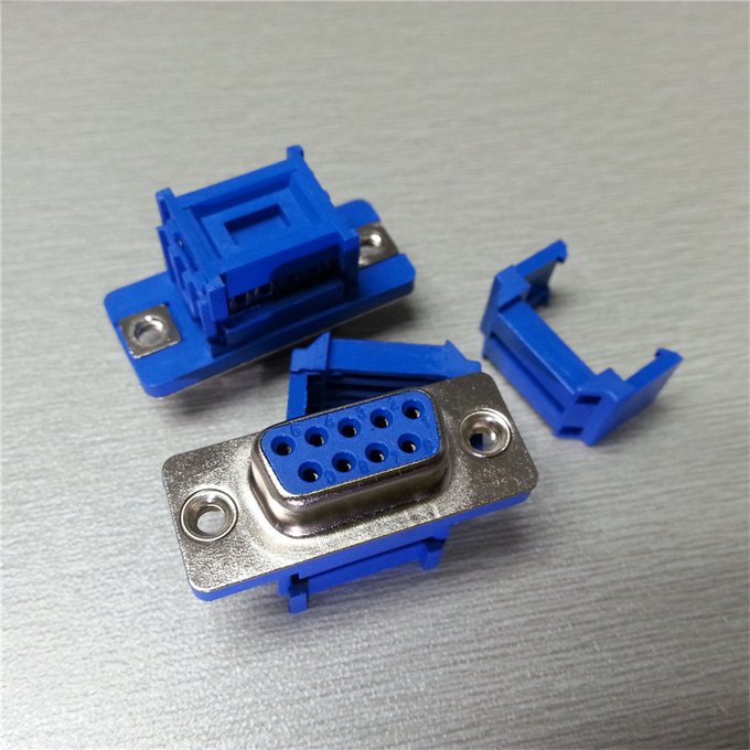 Flat Cable DIDC Crimp Type D Sub 9 Pin Female Connector in Stock