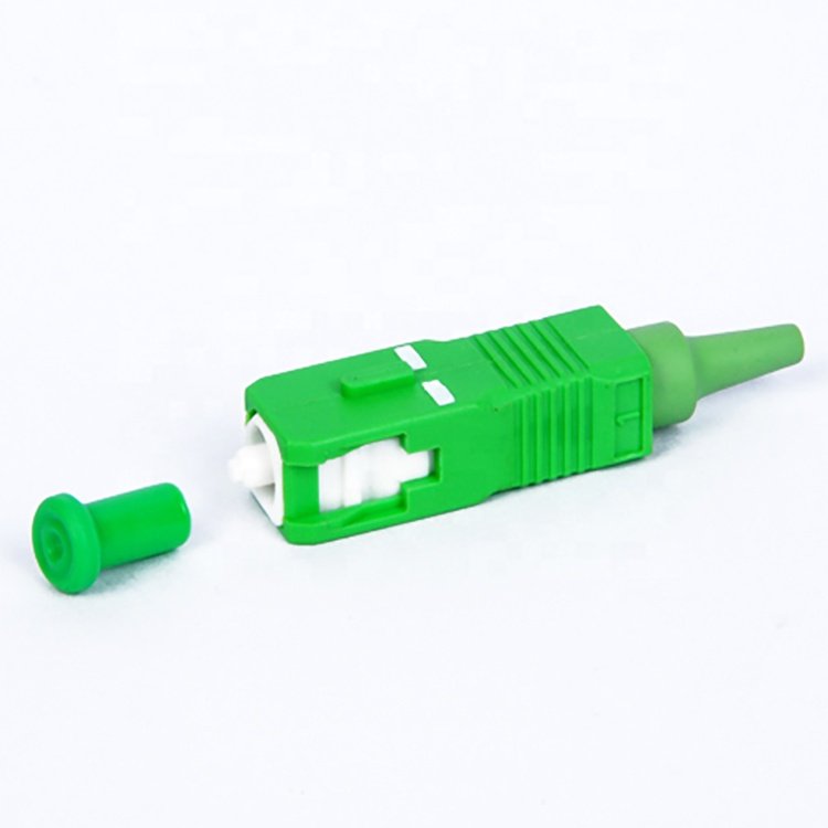 Optic Fiber Single Mode Simplex SC/APC Connector With 0.9mm Diameter Boot