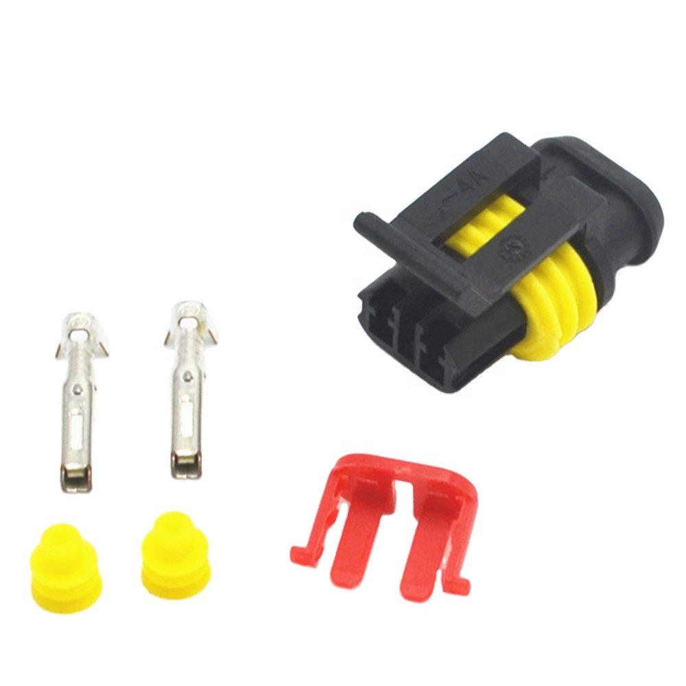 TYCO AMP 282080-1/282104-1 DJ7021-1.5-11/21 2 Pin Auto Connector Waterproof Automotive Wire Plug for Electric Cars
