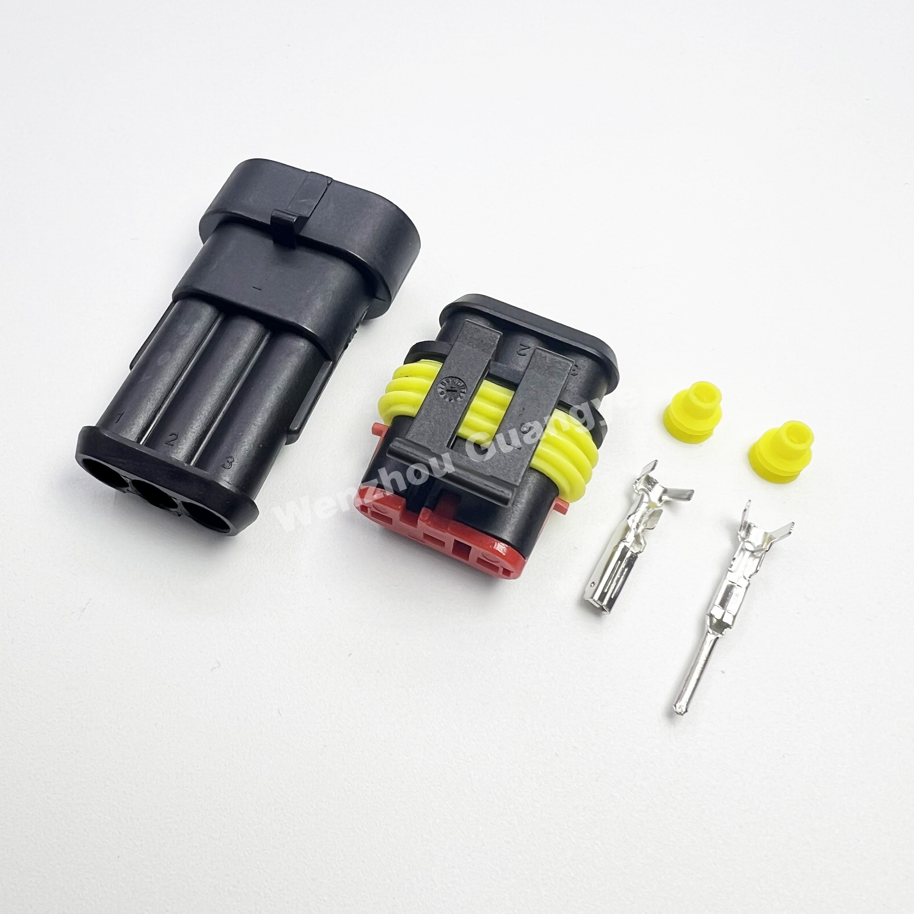 TYCO AMP 282080-1/282104-1 DJ7021-1.5-11/21 2 Pin Auto Connector Waterproof Automotive Wire Plug for Electric Cars