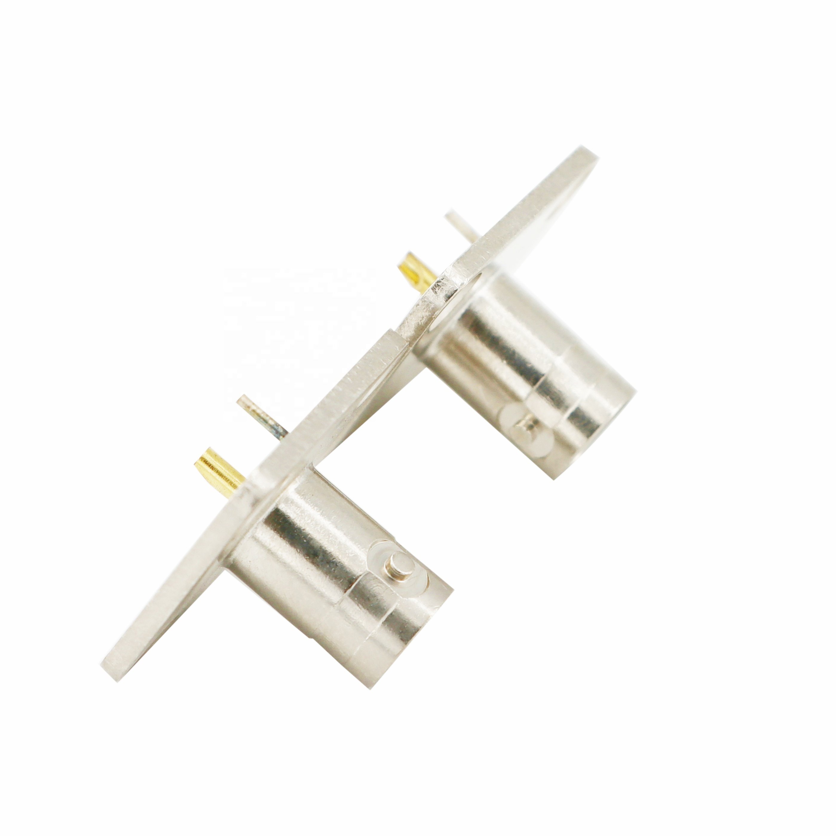 BNC Connectors BNC Female Jack 4 Holes Flange Panel Chassis Mount RF Coaxial Connector