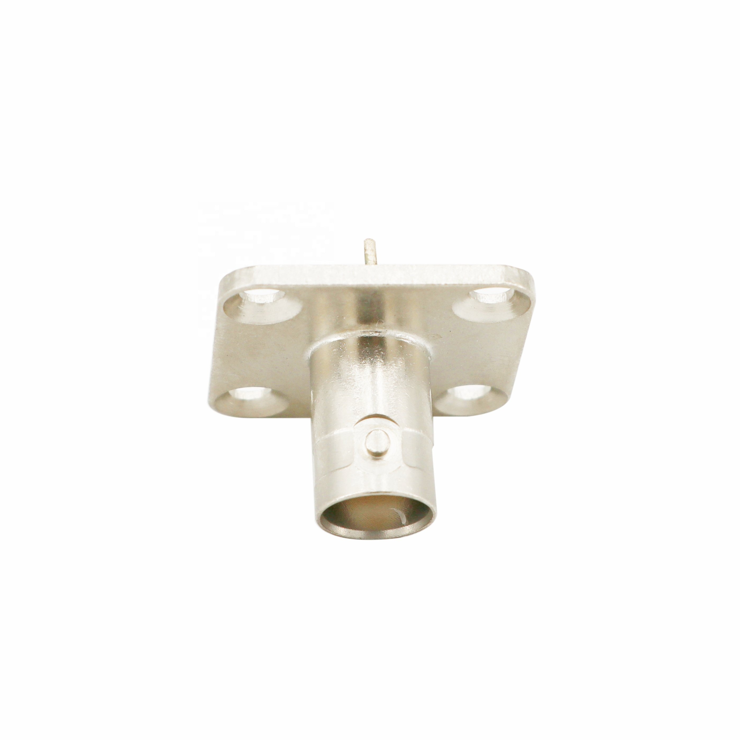 BNC Connectors BNC Female Jack 4 Holes Flange Panel Chassis Mount RF Coaxial Connector