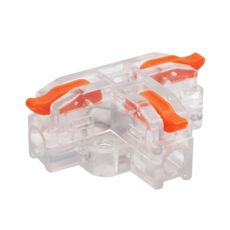Fast 3 Way Electrical Wire Splitter Push In And Lever Wire Connectors T Type