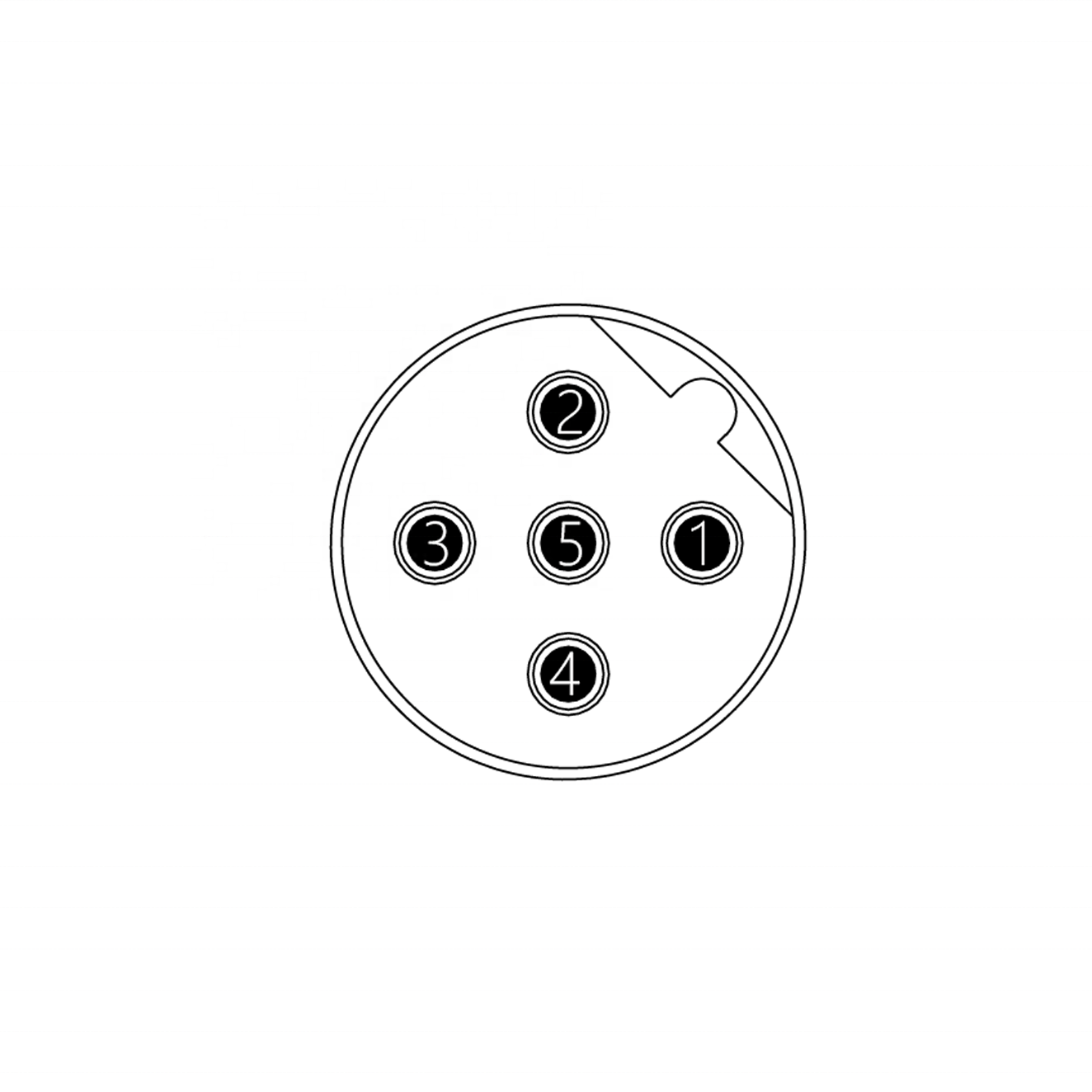 circular 9pin pcb connector circular connector m12 pcb panel mount m12 board mount pcb type circular connector
