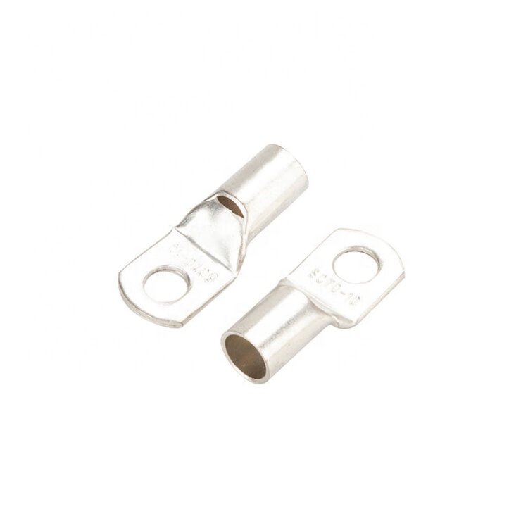 SC Type Tinned Copper Terminal Block Connector Lug for Crimping Cable Lugs in Electrical Power Cable