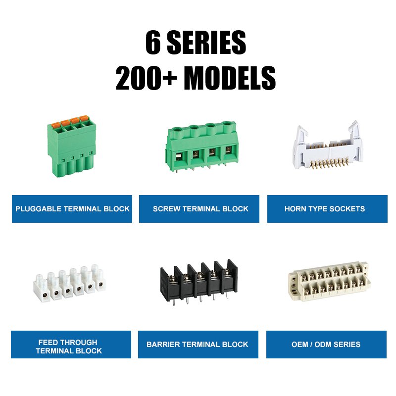 300V Poles 2P-12P Electrical Equipment Supplies Connectors Terminals Plastic Panel St Pt Ut 4 6 Wall Feed Through Terminal Block