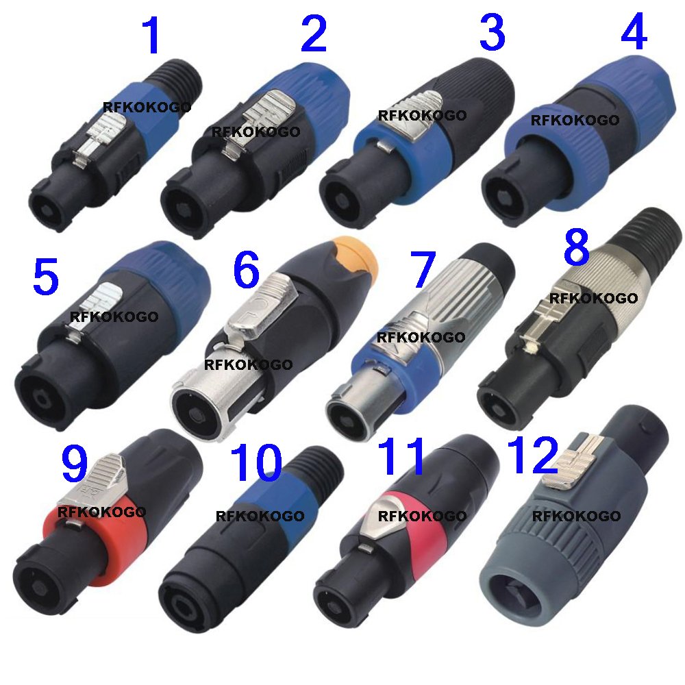Factory supply Professional audio Speakon Connector NL4FC NL8FC 4/8 pin poles cores Loudspeaker speaker Plug connector