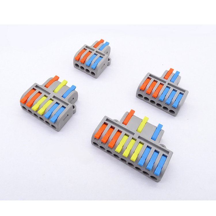 AP-63 wire connector three in and six out Mini version Quick terminal block of zero fire divider