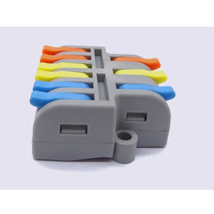 AP-63 wire connector three in and six out Mini version Quick terminal block of zero fire divider