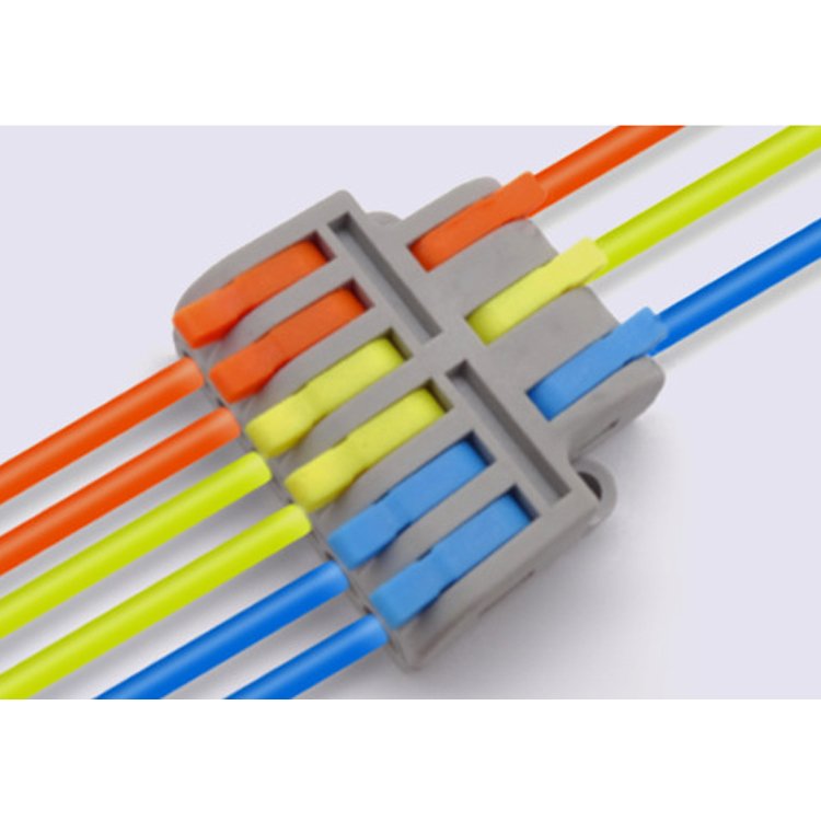 AP-63 wire connector three in and six out Mini version Quick terminal block of zero fire divider