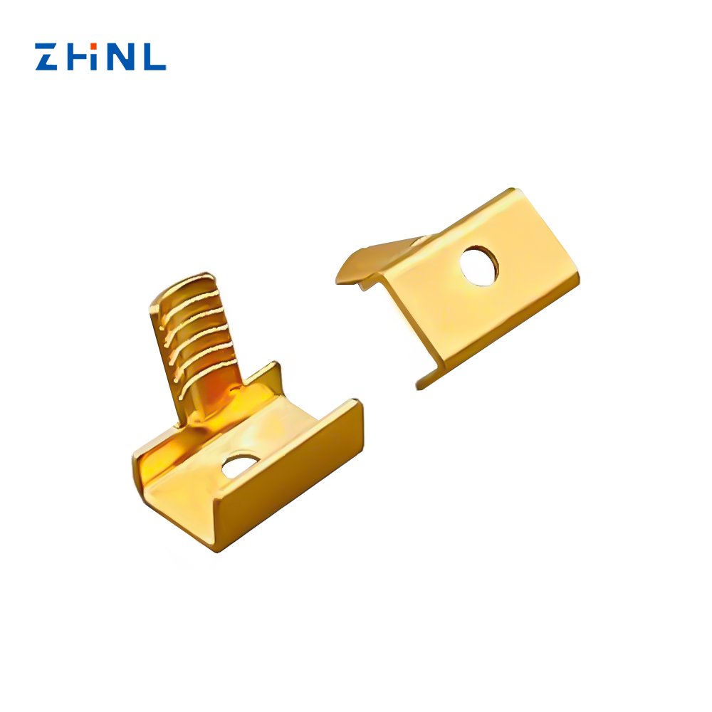 Customized electric switches and plugs parts socket contact electrical connector brass parts of switch and power socket