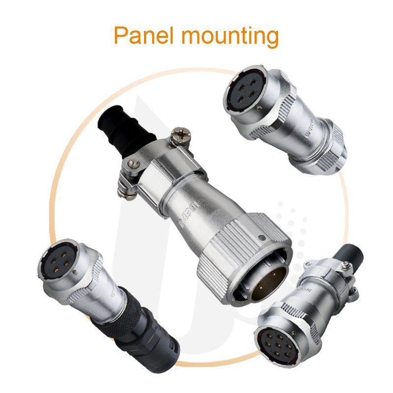 WEIPU 2pin 3pin 4pin 5pin 10 pin waterproof bnc low voltage wire electrical industrial connector
