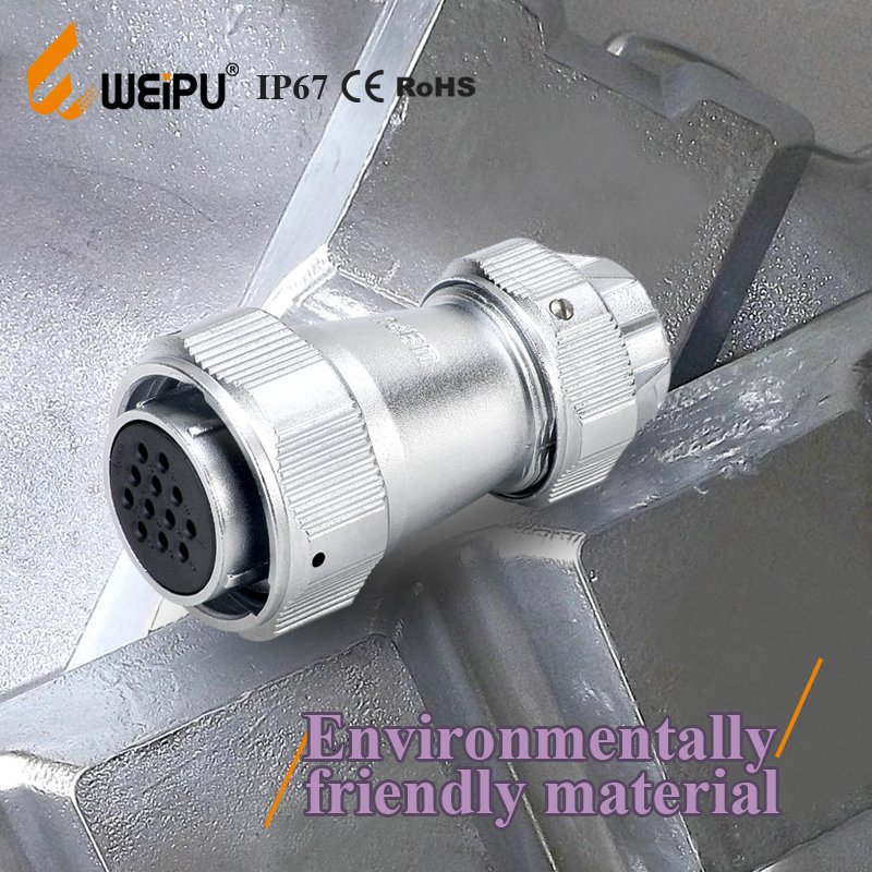 WEIPU 2pin 3pin 4pin 5pin 10 pin waterproof bnc low voltage wire electrical industrial connector
