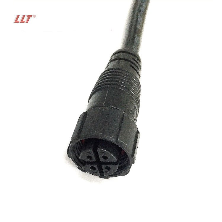 LLT M16 IP65 IP67 M16 2 3 4 5 7 8pin thread male female molding type cable connector