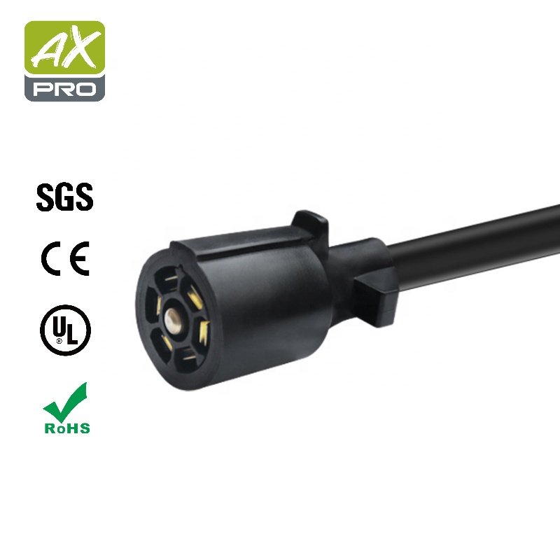European and American RV trailer car wiring connector 7-core waterproof extension plug adapter power cable