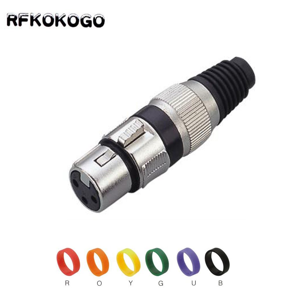 Male & Female 3Pin 4Pin 5Pin XLR Microphone Audio Cable Plug Connectors Cannon Cable Terminals