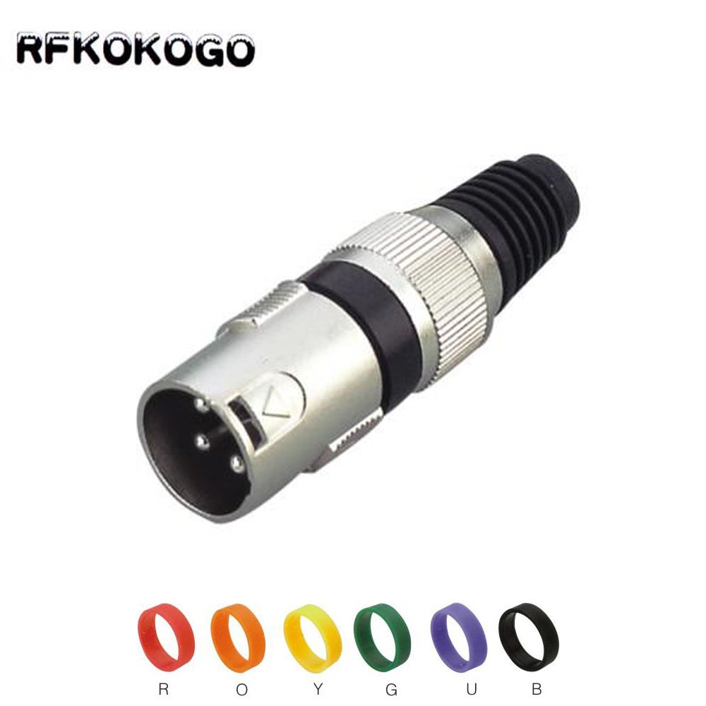 Male & Female 3Pin 4Pin 5Pin XLR Microphone Audio Cable Plug Connectors Cannon Cable Terminals