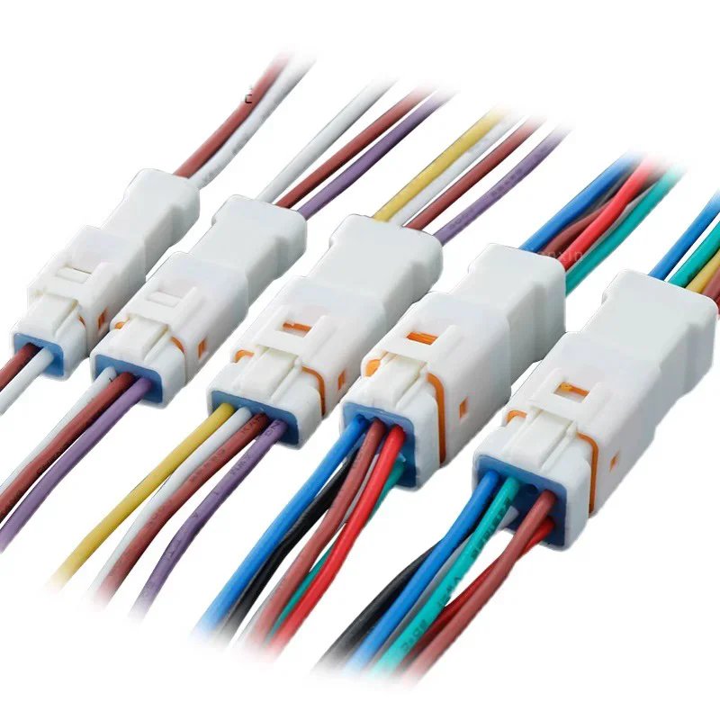 2P 3P 4P 6P 8P 0.6 MM Waterproof Wire Connector Plug Male And Female Socket With Cable JST JWPF Electrical Connectors