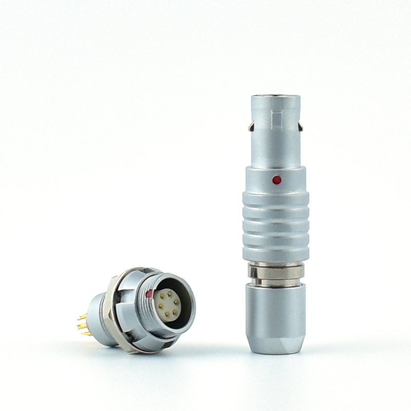 TT B FGG.1B.302.CLAD52 Connectors 2pin Push-pull Connector 1B Series Straight Plug EGG 1B Series Panel Mount Female Fixed Socket