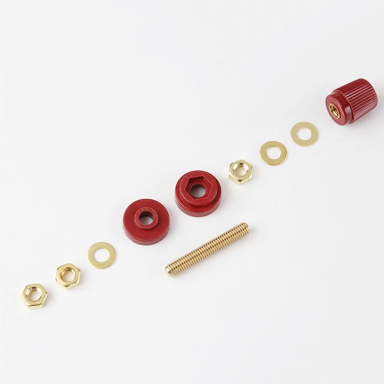 6/8/10mm high current copper material lithium battery terminal connector screw terminal block for inverter 60A 100A 160A