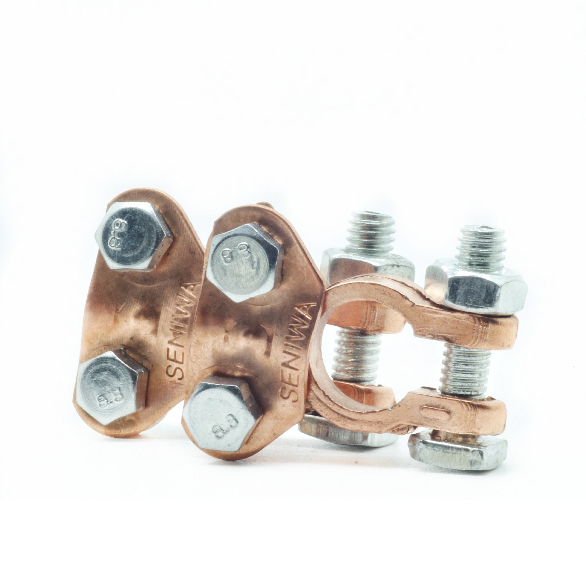 Pure Brass Car Small Battery Terminals Connectors Positive Negative Battery Terminal Clamp