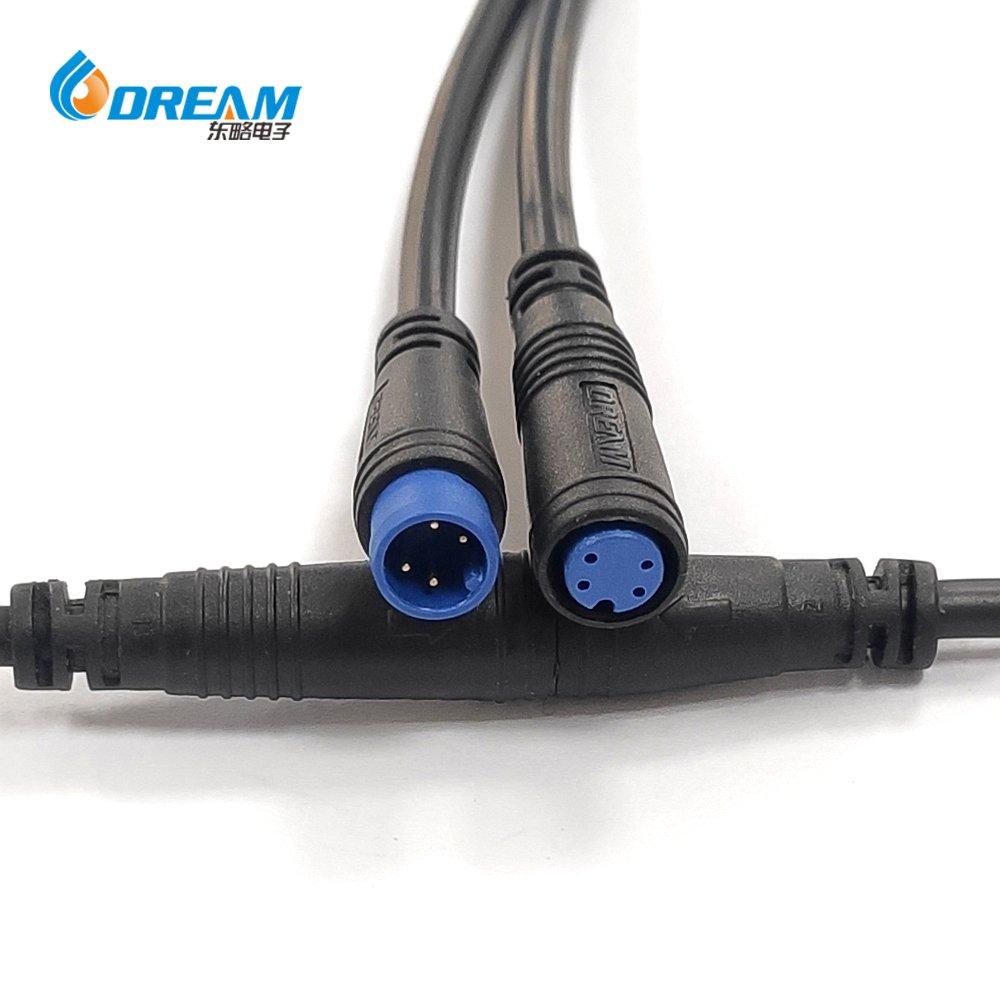 M6 3Pin IP65 Male or Female Waterproof Electric Bicycle Scooter e Bike e.bike Power / Signal Cable Connector