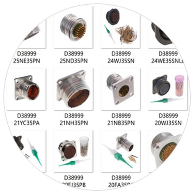 Amphenol D38999/26WD35PC MIL-DTL-38999 Series III Circular Connectors 37 Position Industrial Receptacle with crimp pins