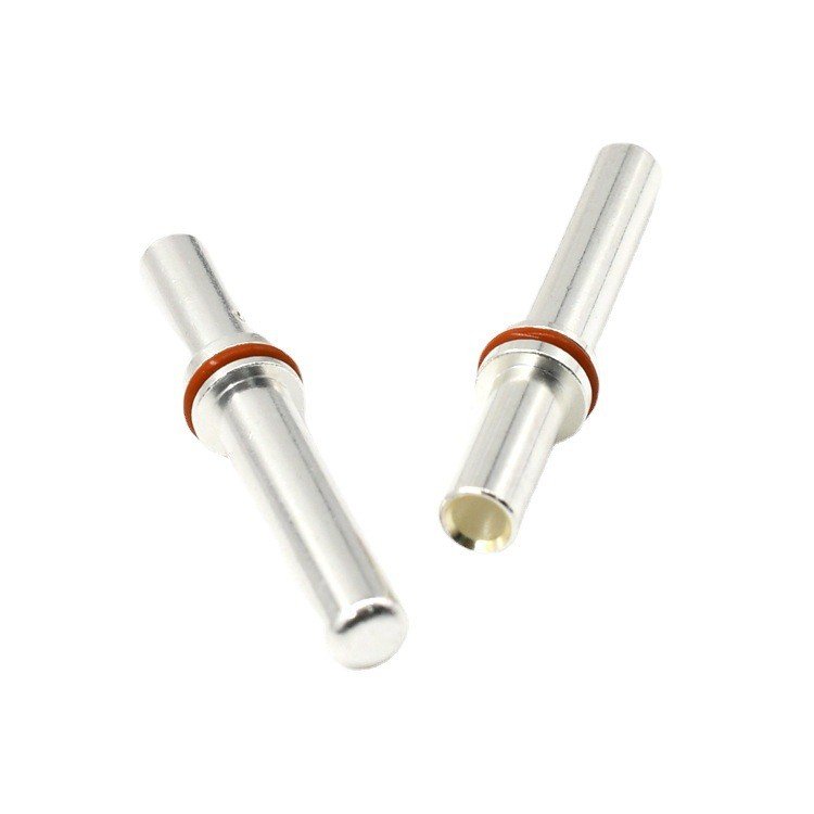 Wholesale Type 2 Contact Pin Durable Brass Connector Terminal High Current Crowm Spring EV Pin
