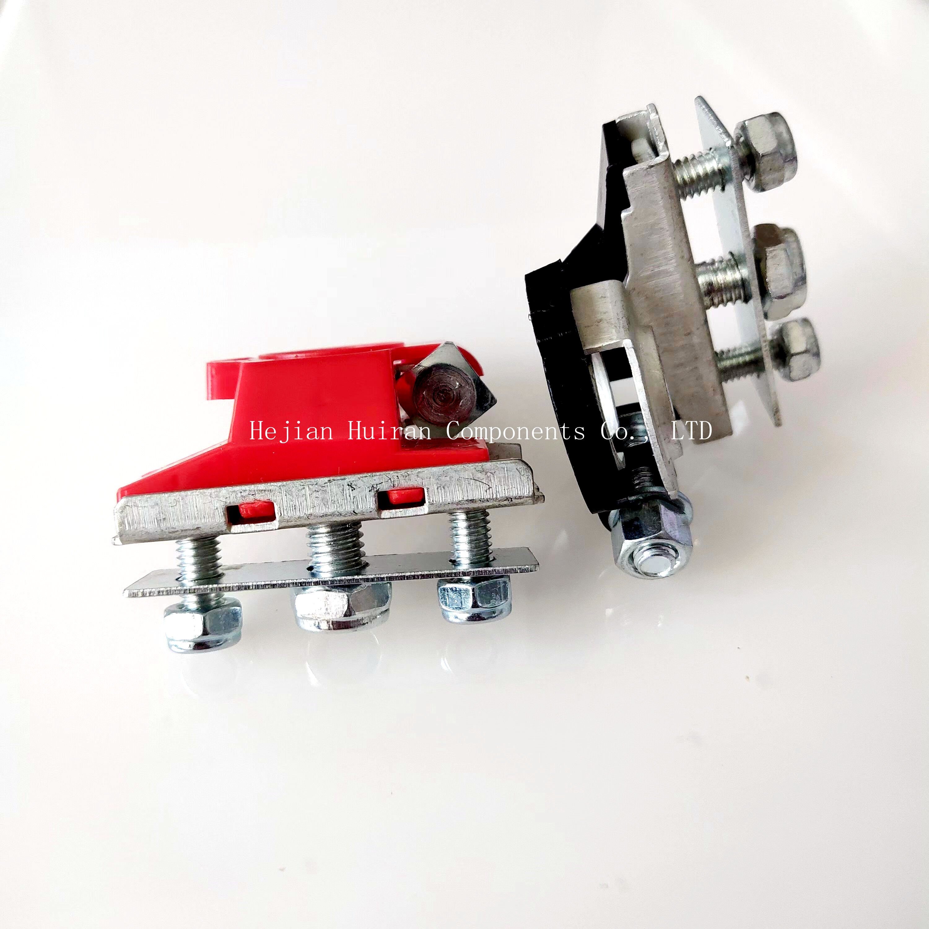 Car top post battery terminal connector pair