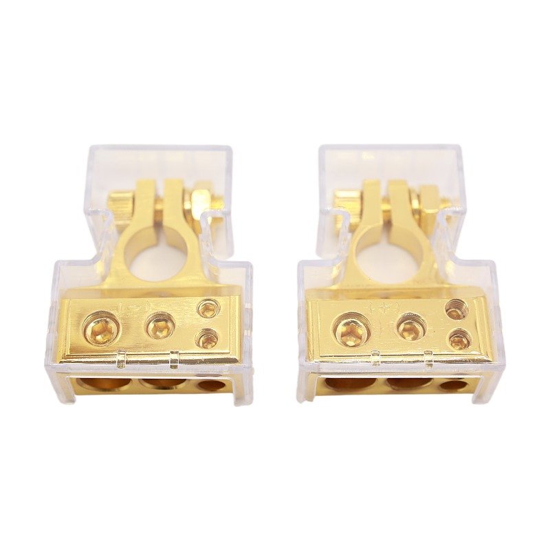 2/4/8/10 AWG Gauge Car Battery Terminal, Car audio Top Post Battery Terminal Connectors Kit