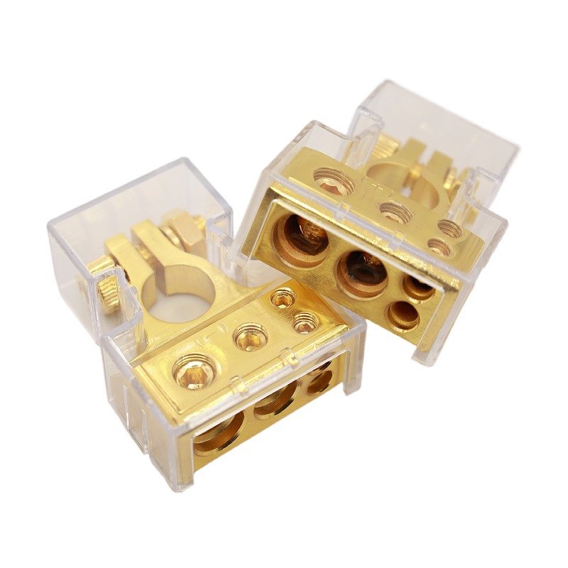 2/4/8/10 AWG Gauge Car Battery Terminal, Car audio Top Post Battery Terminal Connectors Kit