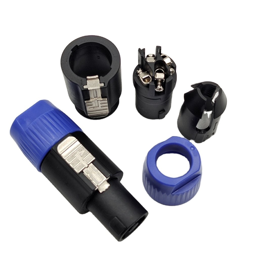 4 PIN Speaker Speakon Connector Plug NL4FC Male Jack 4 Pole Speakon Audio Connector 4 Polo NL4 Speakon Plug Connector NL4 FC