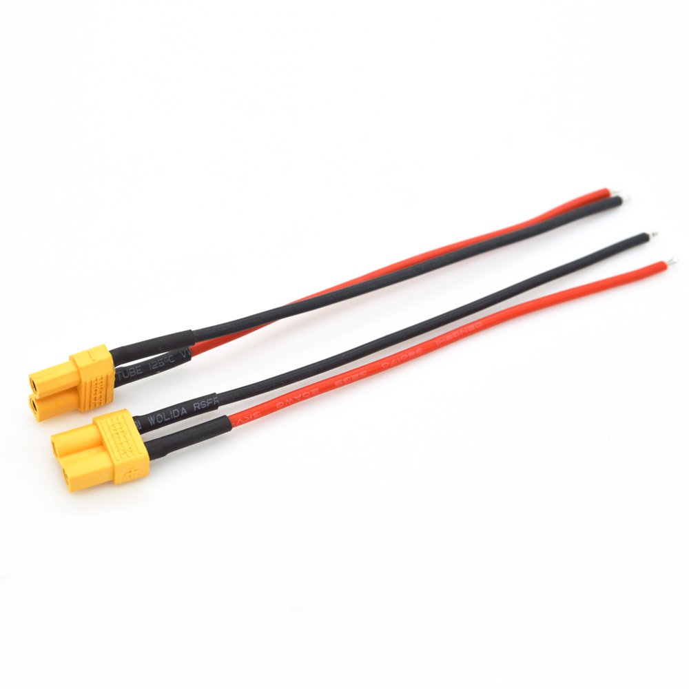 Wholesale Black Original Male And Female Amass XT60U XT60-M XT 60 XT-60 XT60 Plug Battery Cable Connector For RC Lipo Battery