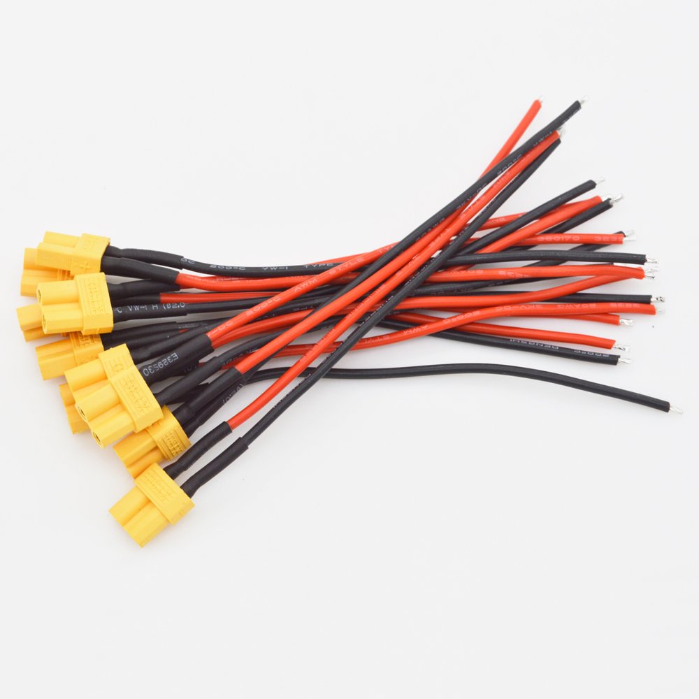 Wholesale Black Original Male And Female Amass XT60U XT60-M XT 60 XT-60 XT60 Plug Battery Cable Connector For RC Lipo Battery