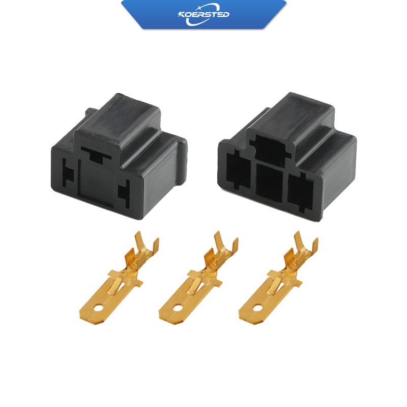 DJ7033 H4 Light Connector Socket for automotive wiring, DJ7033-7.8-11/21 Car lights bulb base sockets