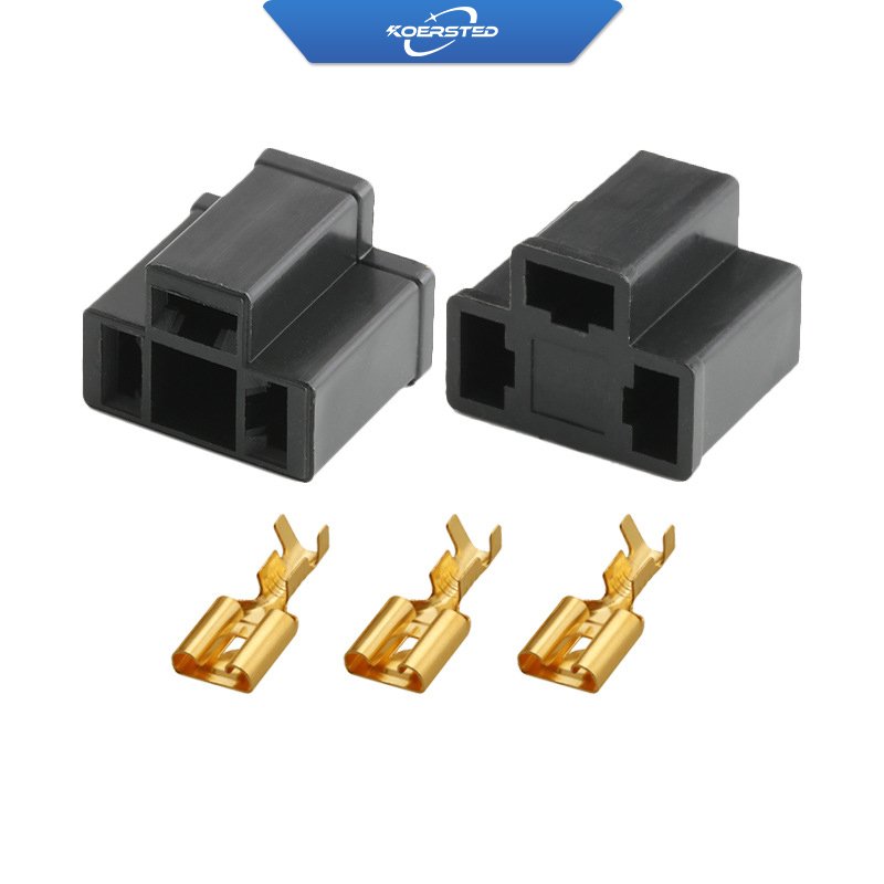 DJ7033 H4 Light Connector Socket for automotive wiring, DJ7033-7.8-11/21 Car lights bulb base sockets
