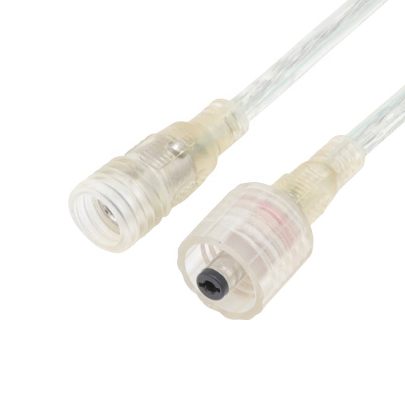 2.1 2.5 mm 20AWG 22AWG IP65 waterproof wire male female connector DC plug
