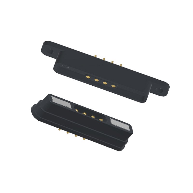Magnetic 4 pin connector male and female spring needles waterproof socket