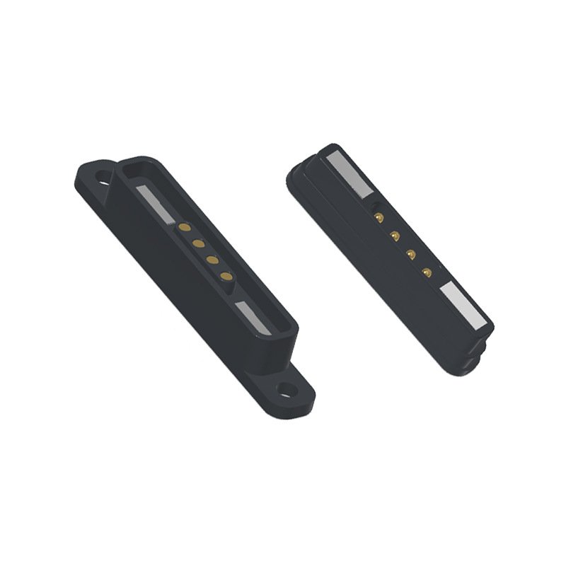 Magnetic 4 pin connector male and female spring needles waterproof socket