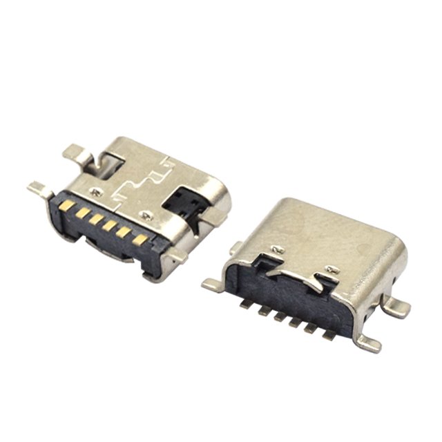 hot sale SMT SMD 6 pin female usb type c charging connector customizable