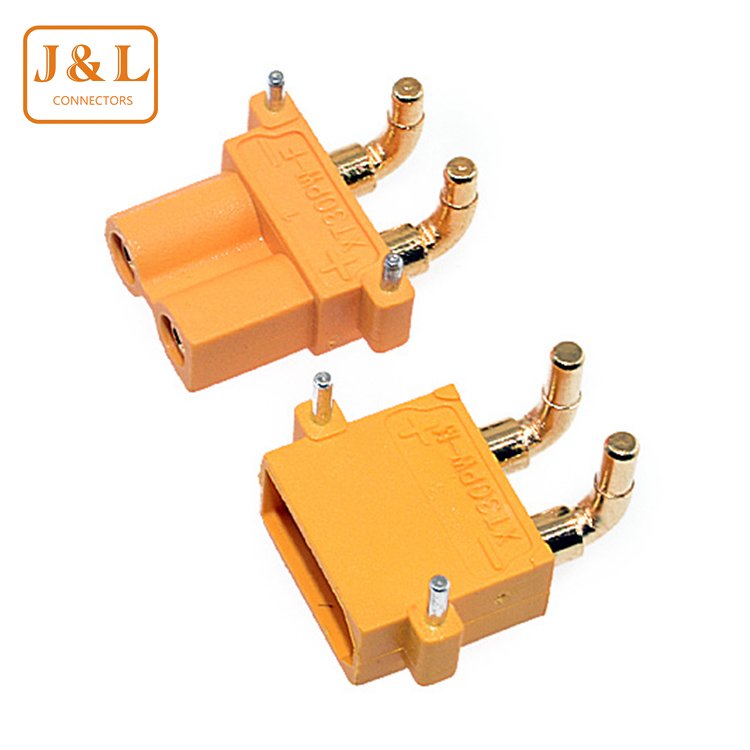 Amass XT30PW XT30 Upgrade Right Angle Panel Mount Plug Connector for Remote Control