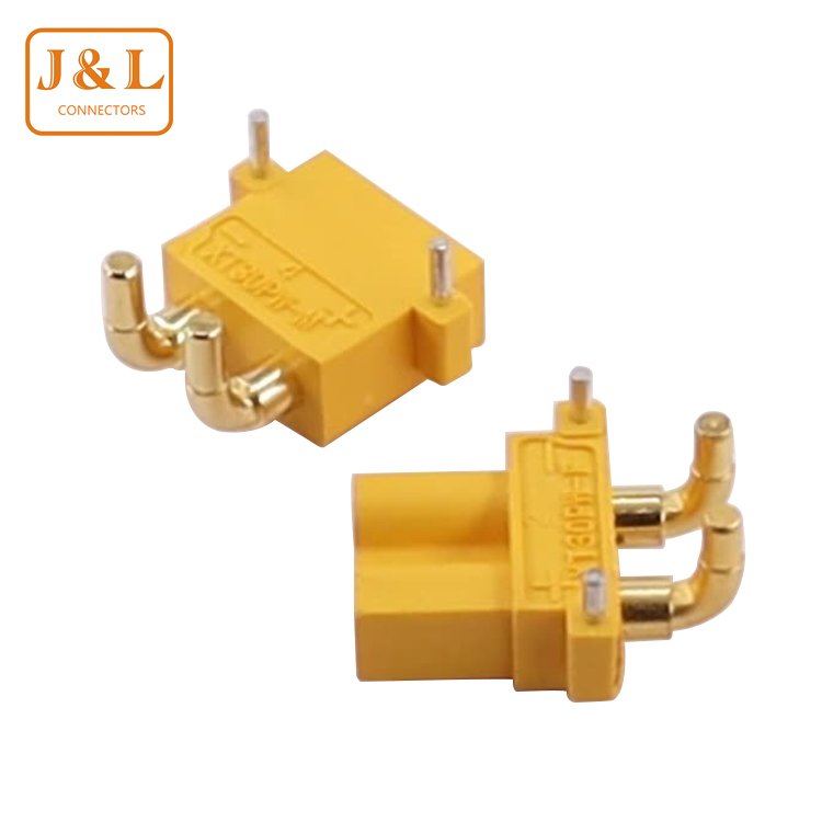 Amass XT30PW XT30 Upgrade Right Angle Panel Mount Plug Connector for Remote Control